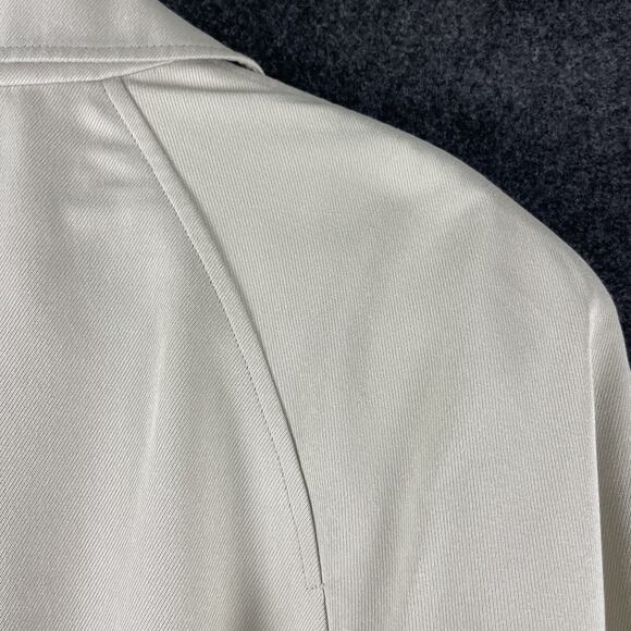 Vintage Lands End Jacket Womens 16 Beige Made In USA Minimal Classic Preppy - Picture 13 of 14